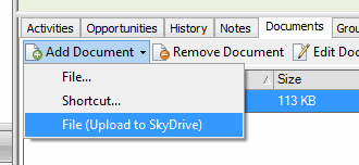 The OneDrive upload menu