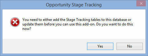 The prompt inviting you to create the OST tables
