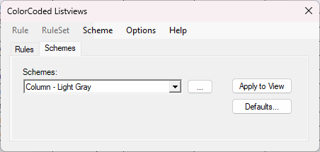 Scheme>New... menu