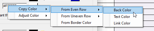 How to adjust a color in ColorCoded List Views